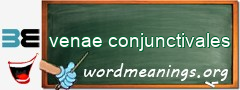 WordMeaning blackboard for venae conjunctivales